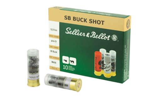 Ammunition Sellier&Bellot Shotshell 12Gauge S&B 12GA 2.75 1.12OZ 00 9PEL 10/250